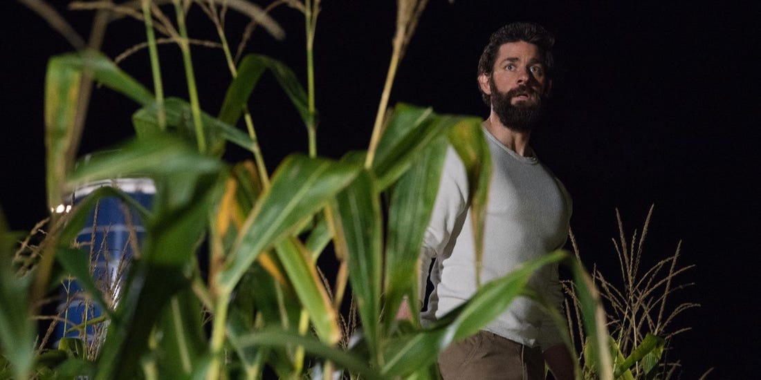 Salah satu adegan John Krasinski pada sekuel pertama A Quiet Place